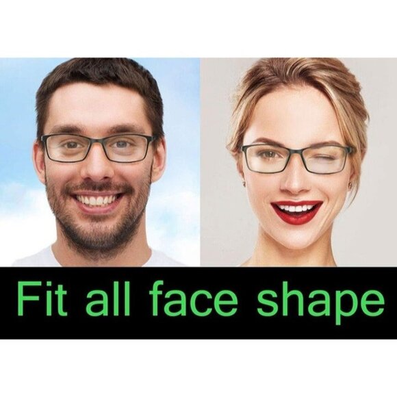 Lena Gaga Blue Light Block Glasses Black Lightweight Frame - Picture 3 of 4